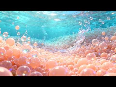 Relaxing under water Bubble Therapy for Stress Relief and Inner Peace