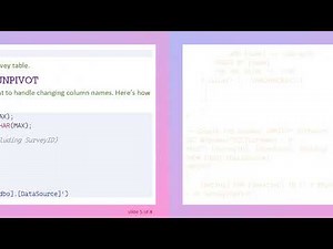 Transforming Columns to Rows Dynamically in T-SQL: The Ultimate Guide