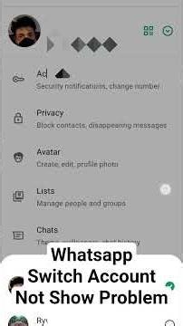 🔥🔥 whatsapp switch account problem not show #whatsapp #error #technology #ai #shorts #solution