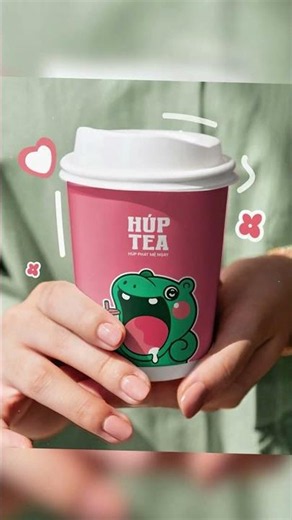 Thiết kế logo quán trà sữa Húp Tea cùng Sibic nhé!