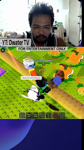 Omg!! I got gold commando apple #roblox #dwatertv #reelsviralシ #reelschallenge | Dwater TV