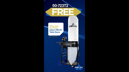  ’Tis the Season for Clean Cuts: Buy a DELTA® Unisaw® or 5000 Series Contractor Saw and get a 50-725T2 Dust Collector on us. Keep the holiday chaos at home — not in your workshop.  Offer valid Nov–Dec 2025 at participating retailers, while supplies last. https://deltamachinery.com/delta-holiday-sale-2025/ #TheDeltaCrew #deltatools #deltamachinery #woodworking #sale #HolidayDeals #holidaysale #WinterSale #Buy1Get1Free | Delta Machinery | Facebook