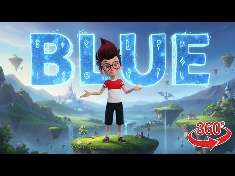 How to Write the Word BLUE for Kids 🧿🌀💙