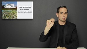 35 Deaf residents of "The Villages" -- a large retirement community in Florida -- has filed a federal lawsuit against the community for refusing to provide an ASL interpreter for their Lifelong Learning College program. The trial is set for January 30. It is not the first time that the community was sued by Deaf residents -- they settled a previous lawsuit over providing closed captions for their community TV news broadcasts. More info: http://bit.ly/2gSqwss /// http://bit.ly/2hG53mx | The Daily
