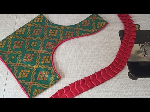 New designer blouse back neck design || blouse || cutting and stitching back neck blouse design