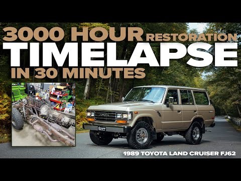 We Completely Restored this FJ62 Land Cruiser in 30 Minutes - TIMELAPSE VIDEO!