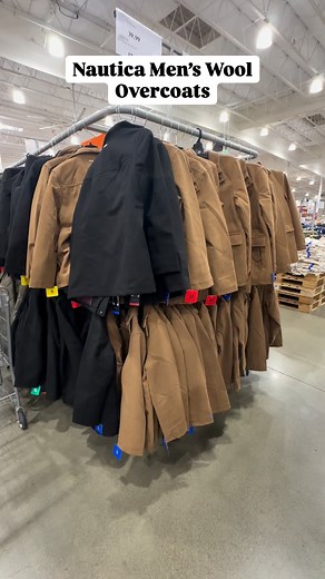 🧥✨ Costco’s Nautica Men’s Wool-Blend Coat is the perfect mix of classy and cozy! ✨ Features: • Heavyweight wool-blend fabric for warmth without bulk • Full-zip and snap-front closure for that polished look • Ribbed inner collar for comfort • Hidden pockets for a sleek finish • Available in classic black and tan Whether you’re dressing up for work, heading out for date night, or just want something timeless for colder weather, this coat is a steal at $57.99 in-warehouse. Would you grab this for 