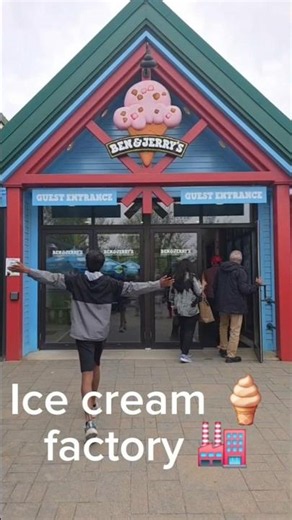 Visiting Ben and Jerry's ICE CREAM Factory #food #icecream #foodie #travel #benandjerrys #eat #vlog