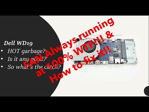 Dell WD19 dock fan@100%