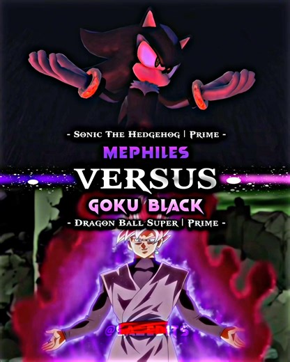 Mephiles vs Goku Black #edit #1v1 #battle #shorts #sonic #shadow #dragonball #dbs #games #anime