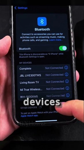 iPhone Connect Sony WH 1000XM5 Headphones After Pairing Part 2 - Full Video Linked for All Info