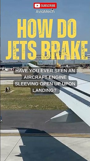 Why Aircraft Engines Open Up After Landing | Thrust Reverser Explained in 40 Seconds #aviation
