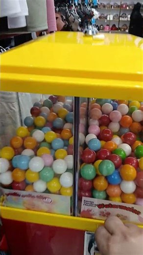 Red tall square gumball candy machine dispenser #shorts #candy #sstisfying