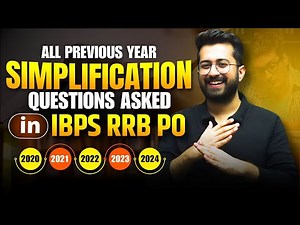 IBPS RRB PO 2020 to 2024 Papers - All Simplification Questions Asked - One Shot 🔥 || Aashish Arora