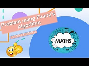 Problem using Fluery's Algorithm (Graph Theory) in Tamil - BSc Mathematics