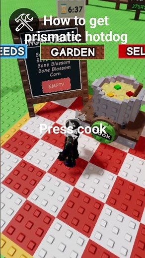 How to make a prismatic hotdog #gag #growagarden #cooking #recipes