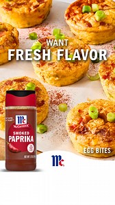 Add depth and rich color to egg bites with McCormick Smoked Paprika. Get FlavorSealed™ for unbeatable flavor! | McCormick Spice | Facebook