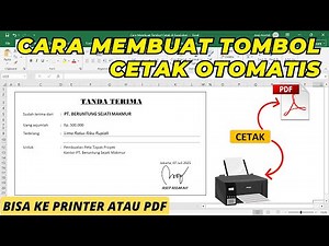 How to Create a Print Button in Excel (Automatic Print Button) | Excel Tutorial