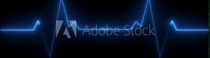 Colorful heartbeat rate and pulse on black screen, seamless and loop motion animate footage