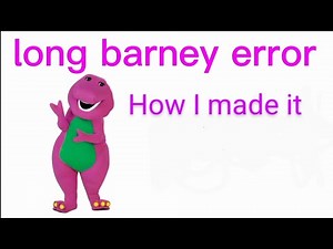 how to make barney errors with your phone no computer needed (BTS of barney errors)