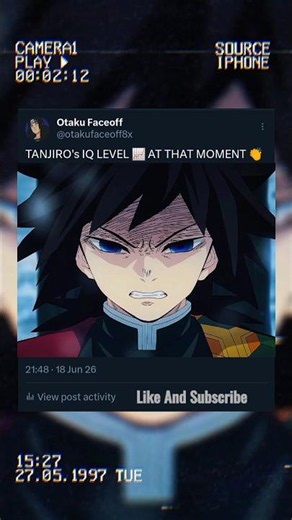 TANJIRO's IQ LEVEL 📈 #demonslayer #tanjirokamado #anime