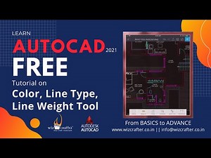 #19 | #AutoCAD Tutorial R2021 || COLOR, LINE TYPE, LINE WEIGHT & PROPERTIES
