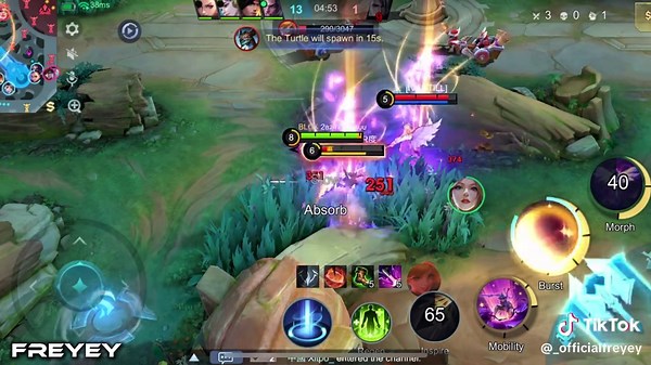 Freya's Physical Damage with Golden Staff and Unli Shield