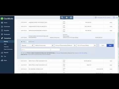 How to Add or Match Transactions in QBO online Banking