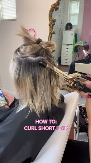 Best 1-Inch Barrel for Short Hair: Blonde Bob Curls Tutorial