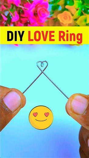 DIY Homemade Ring ❤️😘How to Make Cute Ring at Home#diy #handmaderings #shorts #trending#ringmaking