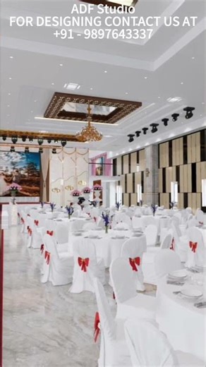 Modern Banquet Hall interior design #architecturaldesign #interiordesign