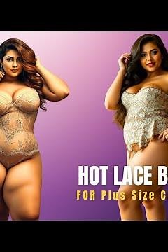 Lace Bodysuit Try-On for Curvy Women Plus Size Fashion Haul