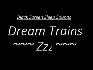 Black Screen Train | 8 hours of Distant Dream Train Sounds | For Peaceful Sleep and Relaxation ~Zzz~