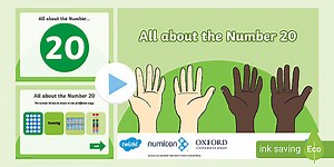 All About Number 20 PowerPoint Including Numicon Shapes