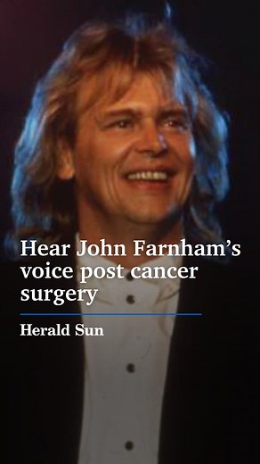 John Farnham’s iconic voice has been heard in public for the first time since drastic cancer surgery on his mouth. Listen to the music legend narrate his life story in his upcoming memoir. #johnfarnham #farnham | Herald Sun