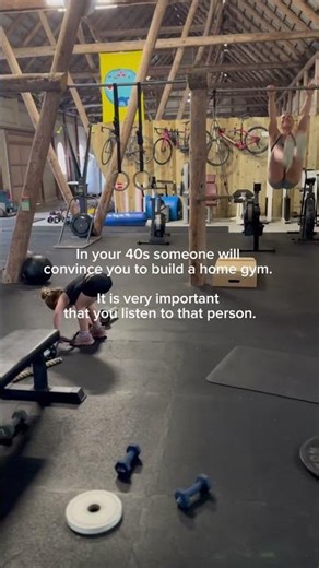 Start With A Dumbbell. Then Move The Car On The Street And Rebuild The Garage!