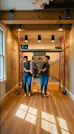 Satisfying Room Renovation With Exposed Wood Beams