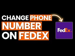 How to Change Phone Number on Fedex 2025