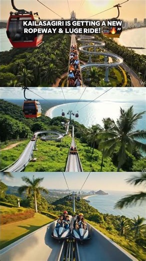 Vizag is getting a new adventure! 🚠Ropeway & luge gravity ride planned at Kailasagiri #vizag