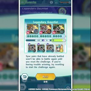6.2K views · 311 reactions | Epic Battle Event: Legendary Gauntlet begins on January 19 at 10:00 p.m. PST! Take on multiple ultra-challenging battles in this special event, and see how many you can win in a row! Earn new awards by winning Legendary Arena battles with your sync pairs! | Pokémon Masters EX | Facebook