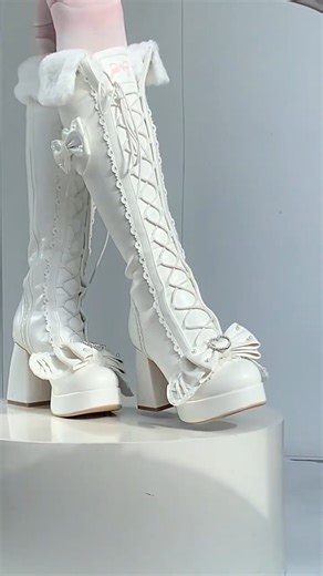 👢 Soft, sweet, and full of playful charm — these Sweet Lolita knee-high boots feature beaded bows, detachable bunny ears, and a removable plush cuff for customizable cuteness.🎀 🤍 White — search “RACTO-063” on devilinspired.com — $61.00 ✨ Also available in pink, brown, and black. Purchase here: https://www.devilinspired.com/Raccoon-toast 🛍️ Add a dash of sweetness to your look — grab yours today! 🦃 Up to extra 18% OFF Free Shipping $69 SHOP NOW >> #lolitashoes #sweetstyle #cutestyle #kneehig
