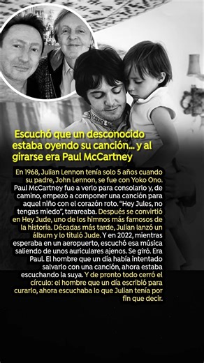 Escuchó que un desconocido estaba oyendo su canción… y al girarse era Paul McCartney