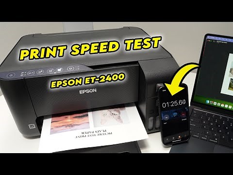 Print Speed Test of the Epson EcoTank ET-2400 Printer