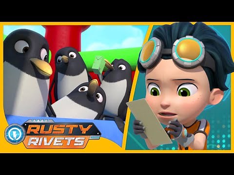 Rusty’s Penguin Problem 🐧 + More Rusty Rivets Cartoons for Kids