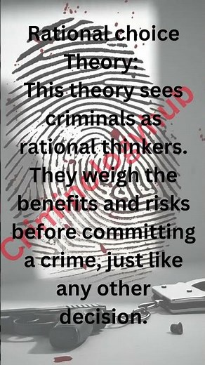 Rational choice Theory.