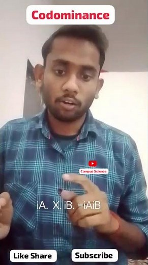 Co-Dominance explain! #genetics#codominance#class12#ncert#bsc#campusscience