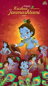 4.3K views · 210 reactions | Let’s celebrate the birth of Lord Krishna. Wishing you a Happy Krishna Janmashtami! #HappyKrishnaJanmashtami #KrishnaJanmashtami #KrishnaJanmashtami2024 #Janmashtami #JaiShreeKrishna #KrishnaTheGreat #Krishna #LordKrishna #ChhotaBheem #GreenGold | Krishna The Great | Facebook