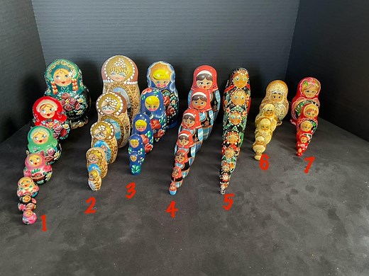 Russian Matryoshka Nesting Dolls, Assorted Collection, Choose at Dropdown Menu - Etsy