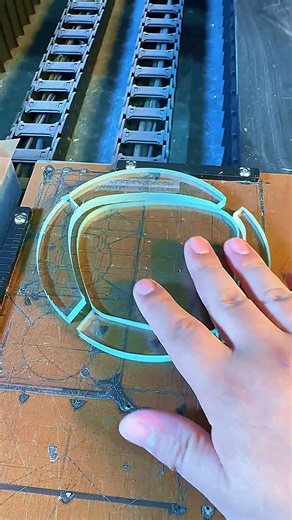 Laser cutting glass processing glass machinery glass laser cutting #glass #glasscutting