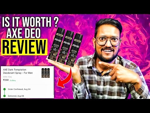 Axe Dark Temptation Deodrant Review | Axe Dark Chocolate Deodrant Unboxing & Review